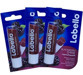Labello Blackberry Shine Lip Balm 4.8g/5.5ml – 3 Pack