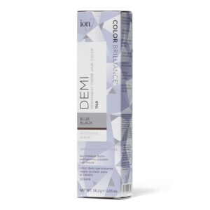 Ion Intensive Shine 1NA Blue Black Demi Permanent Creme Hair Color 1NA Blue Black - Image 1