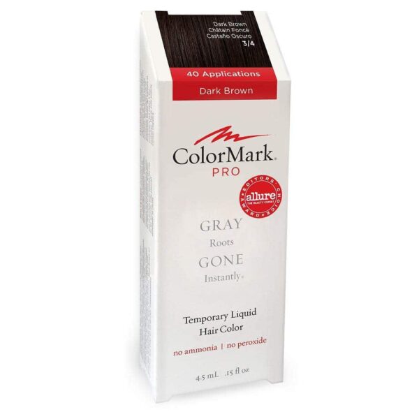 ColorMark PRO Dark Brown Liquid Gray Root Touch Up Wand Applicator, Real Hair Color - Image 4