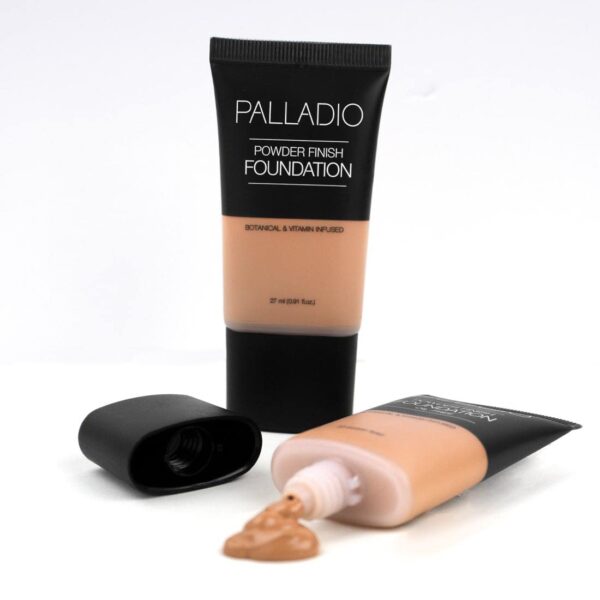 Palladio Powder Finish Liquid Foundation, Natural Matte Appearance, Reduces Fine Lines, Covers Large Pores, Hides Imperfections, All Day Wear, Sheer t - Image 5