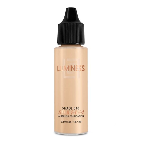 Luminess Air Silk 4-In-1 Airbrush Foundation- Foundation, Shade 040 (.5 Fl Oz) - Sheer to Medium Coverage - Anti-Aging Formula Hydrates and Moisturize