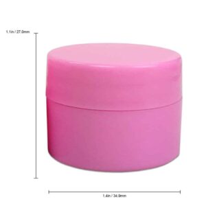 Beauticom 12 Pieces 7G/7ML (0.25oz) PINK Sturdy Thick Double Wall Plastic Container Jar with Foam Lined Lid for Powdered Eyeshadow, Mineralized Makeup - Image 4