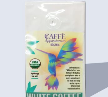 Caffe Appassionato Bianco Ground White Coffee 1lb Bag, Nutty, 16 Oz