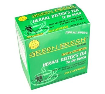 Green Fresh Extra Strength Herbal Dieters Tea (30 Count), 2.11 Ounces
