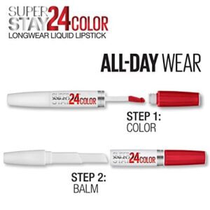 Maybelline SuperStay 24, 2-Step Liquid Lipstick, Stay Scarlet - Image 12