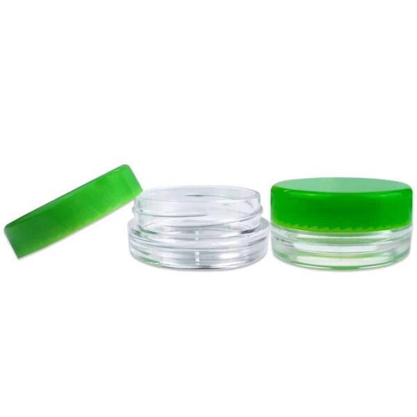 (100 Pieces Jars + Lid) Beauticom 3G/3ML Round Clear Jars with Green Screw Cap Lids for Scrubs, Oils, Toner, Salves, Creams, Lotions, Makeup Samples, Lip Balms - BPA Free - Image 6