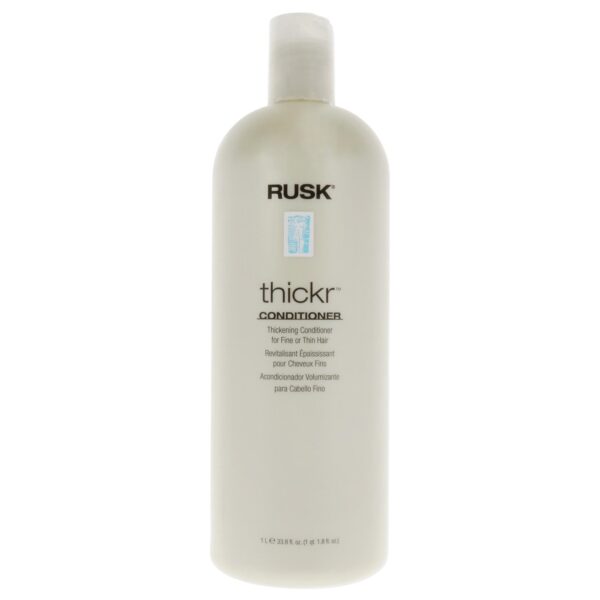 RUSK Designer Collection Thicker Thickening Conditioner for Fine or Thin Hair, 33.8 Oz, Daily-Use Thickening Conditioner that Strengthens and Repairs,