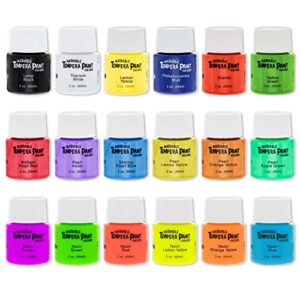 U.S. Art Supply 18 Color Children's Washable Tempera Paint Set - 2 Ounce Wide Mouth Bottles for Arts, Crafts and Posters - Image 2