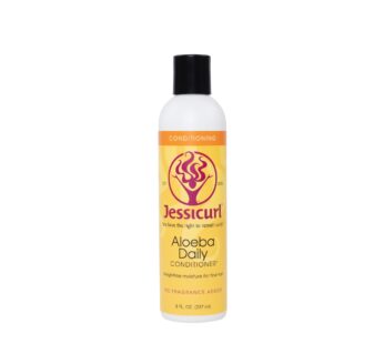 Jessicurl, Aloeba Daily Conditioner for Curly Hair, No Fragrance Added, 8 Fl oz. Leave in Conditioner and Hair Detangler for Fine Hair