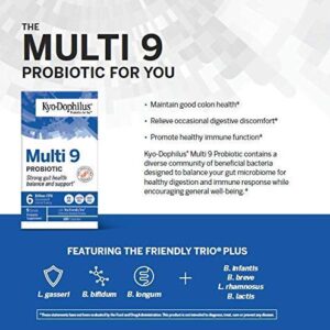 Kyolic Kyo-Dophilus Multi 9 Probiotic, for Strong Gut Health Balance and Support, 90 Capsules Total - Image 4