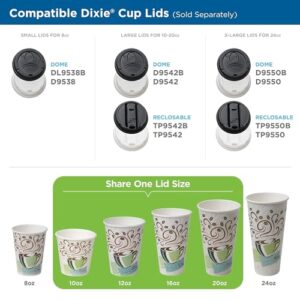 Dixie Hot Cups, Paper, 12oz, Coffee Dreams Design, 50/Pack - Image 3