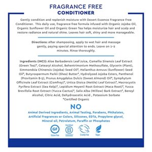 Desert Essence Fragrance Free Conditioner - Pure - 8 Fl Ounce - Gloss & Shine - Smoothes & Softens Hair - No Oil Residue - Antioxidants - Green Tea - - Image 5