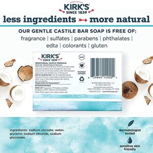 Kirk's Original Coco Castile Soap Fragrance Free 4 oz (Multi-Pack) - Image 5