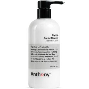 Anthony Glycolic Facial Cleanser for Men ? Daily Cleansing Face Wash and Shave Prep ? Hydrating, Exfoliating, and Gentle on Sensitive Skin ? Non-foami - Image 1