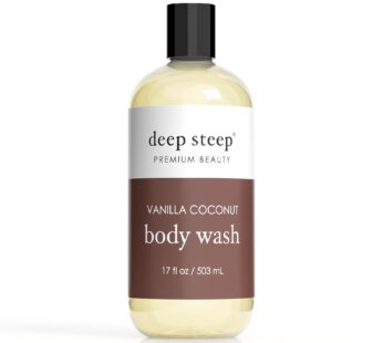 Deep Steep Body Wash, 17oz (Vanilla Coconut)