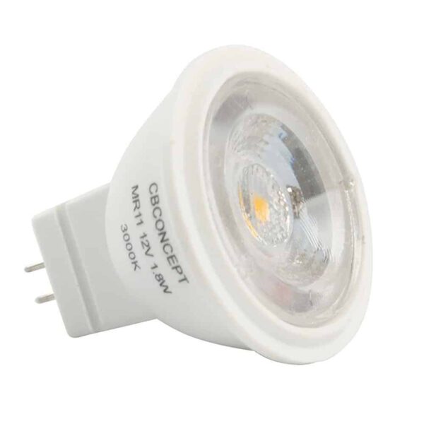 CBConcept UL-Listed MR11 GU4.0 LED Light Bulbs, 2-Pack, 2 Watt, Dimmable 220 Lumen, Warm White 3000K, 36? Beam Angle, 12 Volt, 20W Halogen Bulbs Equiv