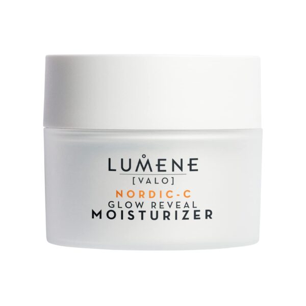 Lumene Nordic-C Glow Reveal Facial Moisturizer - Antioxidant-Rich Vitamin C Face Cream - Hydrating Hyaluronic Acid Moisturizer with Vitamin B3 + B5 to