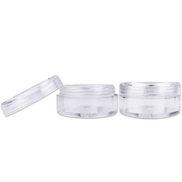 Beauticom (Quantity: 100 Pieces) 5G/5ML Round Clear Jars with Screw Cap Lids for Scrubs, Oils, Salves, Creams, Lotions - Image 3