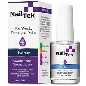 Nail Tek Hydrate 4 Gel Moisturizing Strengthener for Weak, Damaged Nails, Daily Nail Treatment, 0.5 Fl Oz, 1-Pack - Image 1