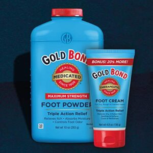 Gold Bond Medicated Foot Powder 10 oz., Maximum Strength Odor Control & Itch Relief - Image 6