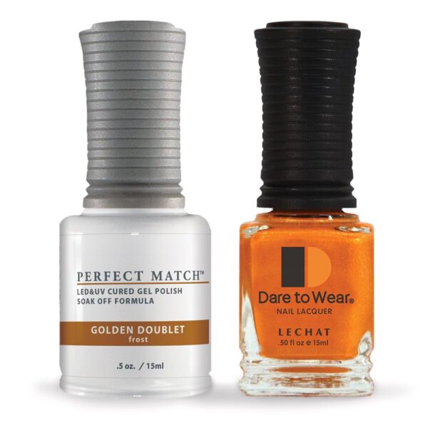LeChat Perfect Match Gel Polish, Golden Doublet, 0.5 Fl Oz (PMS22)