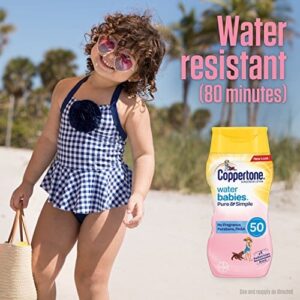 Coppertone WaterBabies Fragrance Free SPF 50 Baby Sunscreen Lotion, 8 Fl Oz - Image 6