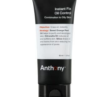 Anthony Instant Fix Oil Control for Men ? Mattifying Lotion for Oily Skin ? Moisturizer and Pore Minimizer Instantly Eliminates Shine ? 3 Fl Oz