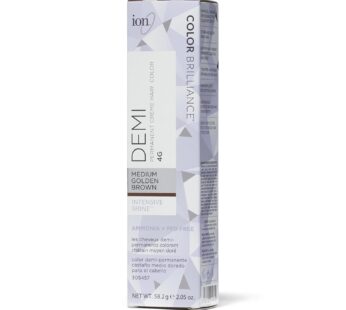 Ion Intensive Shine 4G Medium Golden Brown Demi Permanent Creme Hair Color 4G Medium Golden Brown