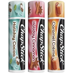 Chapstick Holiday Collection 2017, Pack of 3, Holiday Cinnamon, Caramel Creme & Holiday Cocoa, 0.15 Oz Ea - Image 2