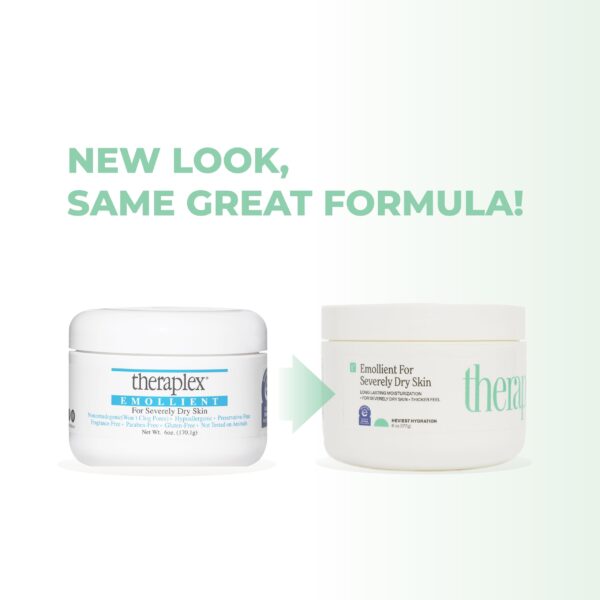 THERAPLEX Emollient Cream for Dry Skin - No Parabens or Preservatives, Noncomedogenic, Fragrance-free, Dermatologist Recommended - Long-lasting Moistu - Image 3