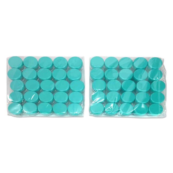 Beauticom (Quantity: 100 Pieces) 5G/5ML Round Clear Jars with Teal Sky Blue Lids for Scrubs, Oils, Toner, Salves, Creams, Lotions, Makeup Samples, Lip - Image 6