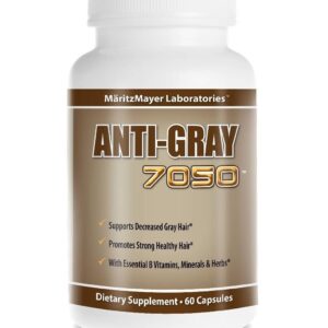 Anti Gray Hair 7050 Restore Natural Hair Color 60 Caps Per Bottle (3 Bottles) - Image 2