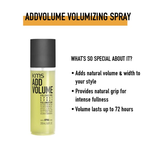 KMS ADDVOLUME Volumizing Styling Hair Spray, 6.8 Oz - Image 3