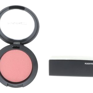 MAC Sheertone Shimmer Powder Blush Peachykeen for Women, 0.21 Ounce - Image 3