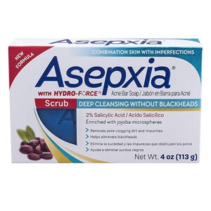 Asepxia Scrub Exfoliante Cleansing Bar Soap 4 oz (Pack of 2) - Image 2