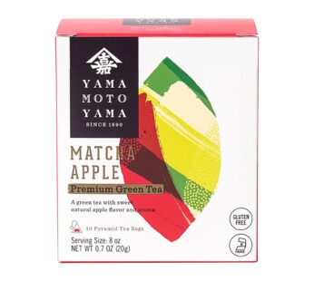 Yamamotoyama Matcha Apple Pyramid Green Tea Bag, 10 ct.