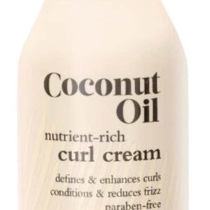 Oliology Coconut Oil Curl Cream - Defines & Enhances Curls & Waves | Botanically Infused | Conditions & Reduces Frizz | Made in USA, Cruelty Free & Pa - Image 1