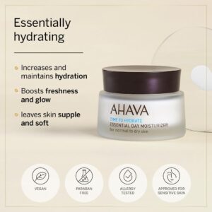 AHAVA Essential Day Moisturizer, Normal to Dry Skin - Essential Daily Hydrating Facial & Neck Cream, Anti-Aging & Smoothing Effect, Enriched with Osmo - Image 5