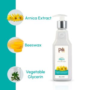 Pili Natural Arnica Cream - Restore Smooth Silky Skin - Crema de Arnica -Bottle 8.4 oz - Image 3