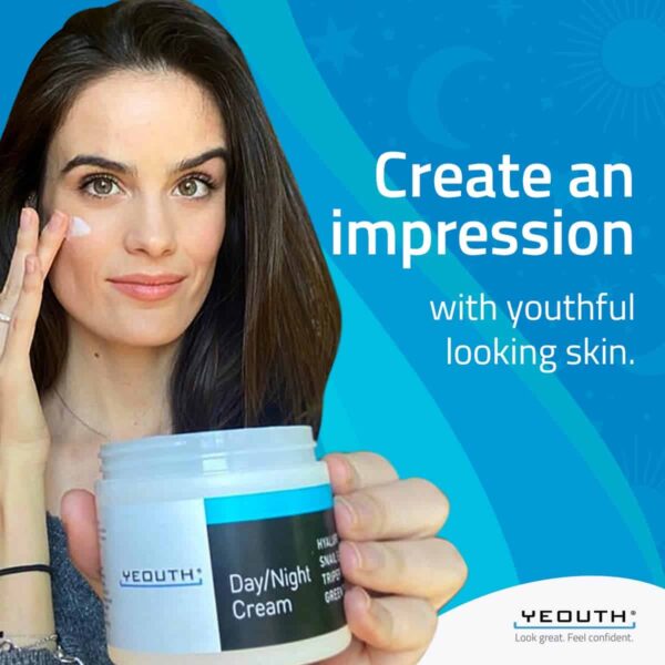 YEOUTH Day Night Cream for Face with Hyaluronic Acid, Snail Mucin and Copper Tripeptide, Moisturizer Face Cream, Hydrating Face Moisturizer for Women - Image 7
