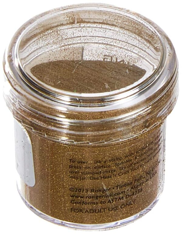 Ranger 359868 Embossing Powder, Princess Gold, .63 oz - Image 2