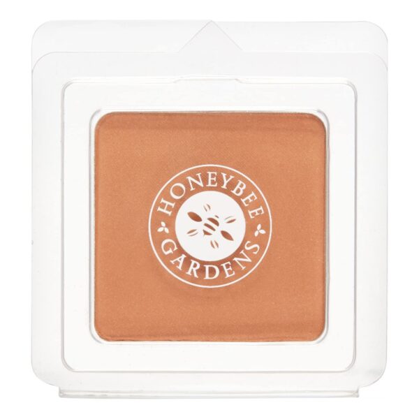 Honeybee Gardens Pressed Mineral Powder Foundation Refill, Sultana, Deep Mocha Shade, Adjustable Coverage, Natural Finish, With Botanical Extracts And