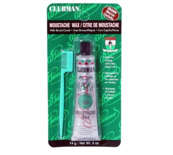 Aii Clubman Pinaud Clubman Moustache Wax, Brown – 1 Each, 1count