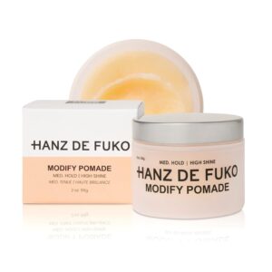 Hanz de Fuko Modify ? Premium Mens Hair Styling Pomade with Medium Hold & High Shine Finish, 2oz - Image 1