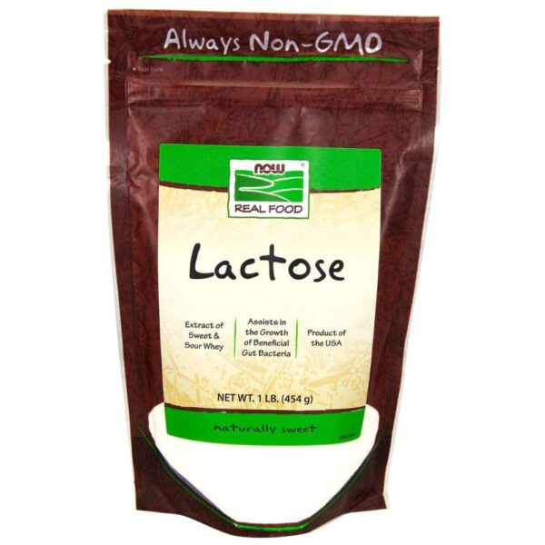 Now Foods Lactose Milk Sugar - 1 lb (Pack of 5)