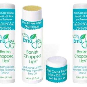 Emu Joy - Natural and Organic Emu Oil Lip Balm Hydrating Jumbo-Tube, Pocket-Size Unflavored & Unscented Lip Balm with Emu Oil - Best for Severely Chap - Image 1