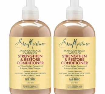 Shea Moisture Jamaican Black Conditioner Strength/Grow 13 Ounce (384ml) (2 Pack)
