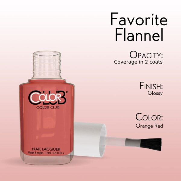 Color Club Favorite Flannel Color Club Nail Lacquer .5 Fl Ounce - 15 Ml, 0.5 fluid_ounces - Image 7