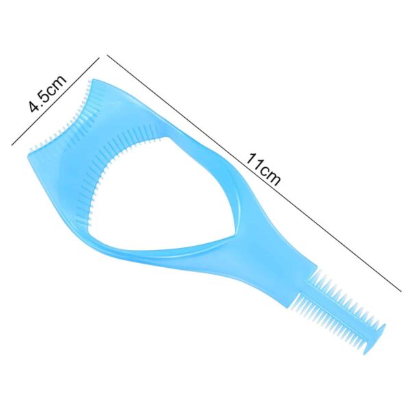 TecUnite 6 Pieces 3 in 1 Eyelashes Tools Mascara Shield Applicator Guard Eyelash Guide for Makeup, 3 Colors - Image 2