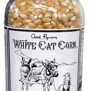 White Cat Corn Gourmet Good Popcorn Popping Corn Kernels, Light and Fluffy 27 ounces - Image 1